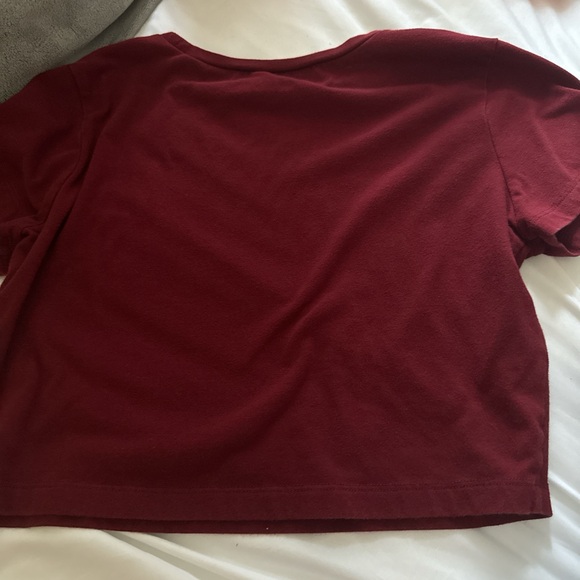 Wild Fable Red Crop T-Shirt Short Sleeve - Picture 2 of 2